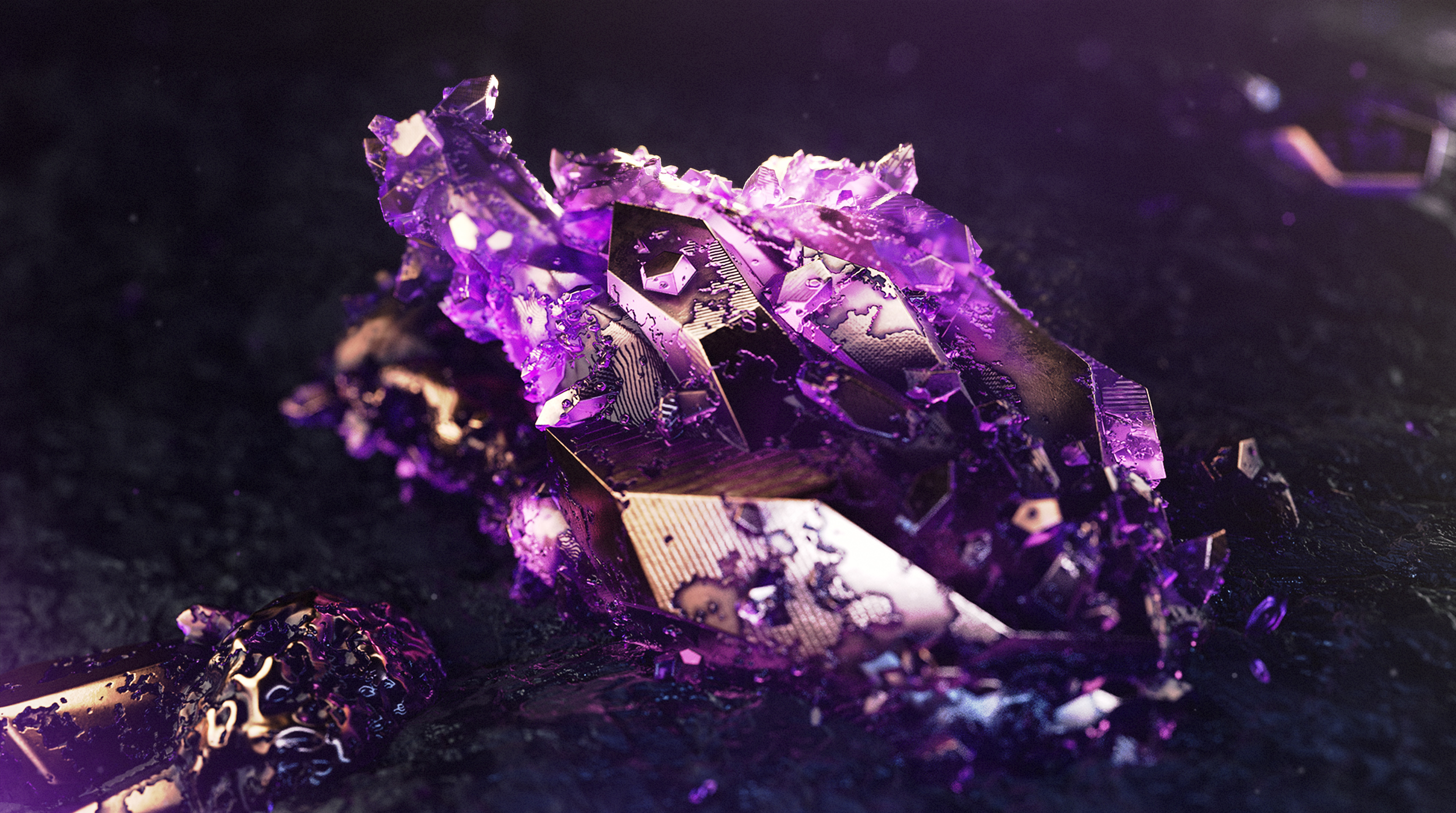 Crystalized hand. PRJCT001: Timless Crystals | Foundation