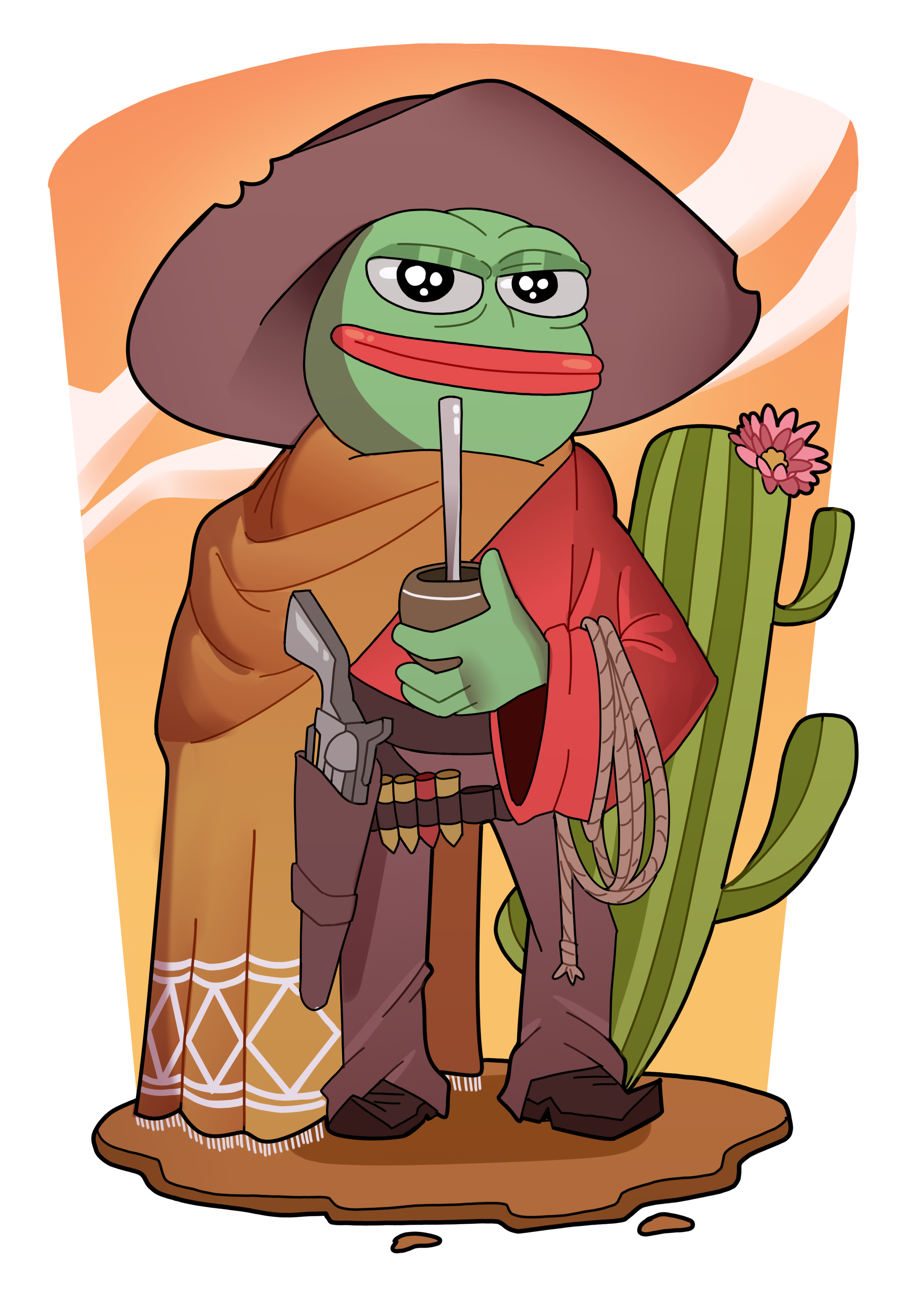 【pepe】 Pepe The Thinker Frog | Foundation