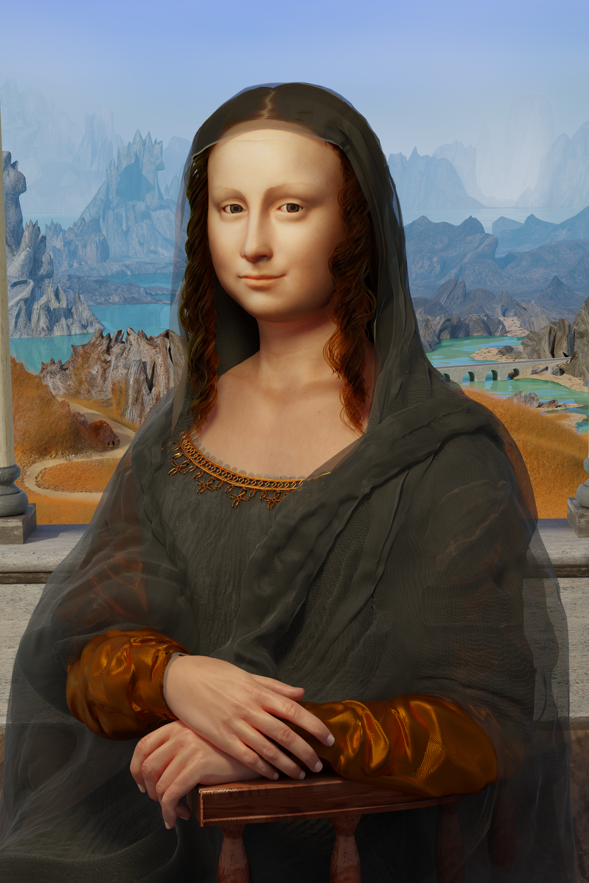 3D Mona Lisa Remake | Foundation