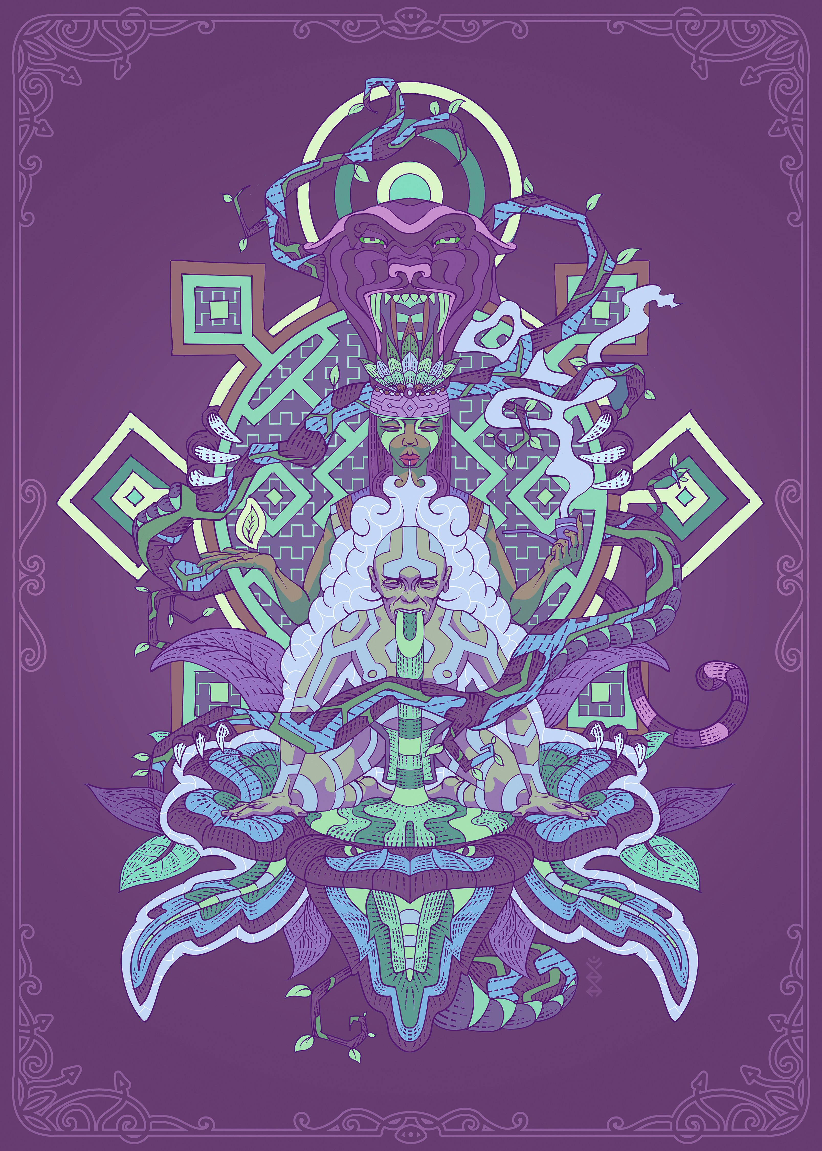 Madre — Visionary Shamanic Psychedelic Artwork 